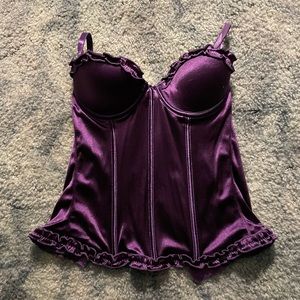 Spirit Halloween corset purple